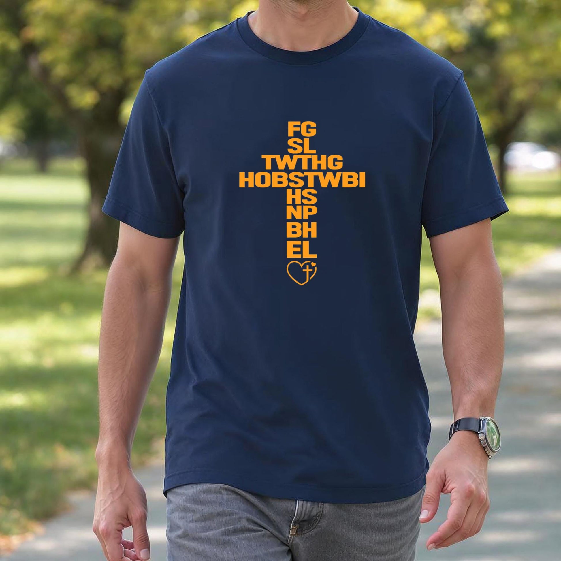for God So Loved The World FGSLTWTHGOB Faith Christian Tee T-Shirt