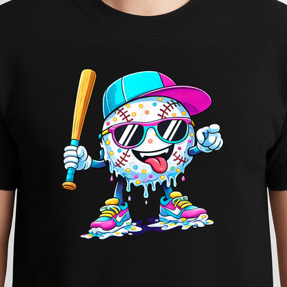 Funny Baseball Life Style 101 Apparel Baseball Drip Boys T-Shirt