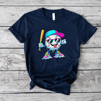 Funny Baseball Life Style 101 Apparel Baseball Drip Boys T-Shirt